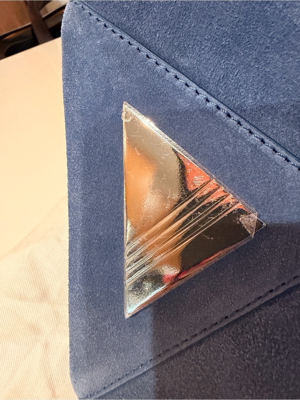 Blue Suede The Attico Tote Bag - Elegant Everyday Shoulder Bag - Picture 6 of 7